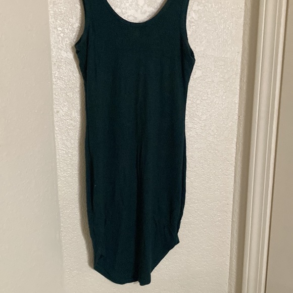 Dark Greenish Slim Dress Small Stretchy Bozzolo - Picture 3 of 4